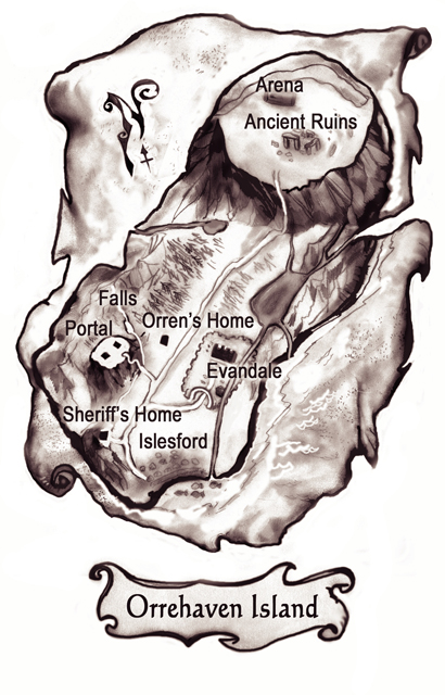 Map of Orrehaven Island